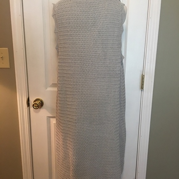 Cato’s plus sz 18/20 cable knit long line open front sweater vest cardigan - Picture 4 of 8